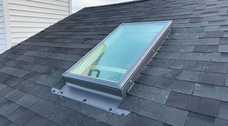 Skylight installation on residential home